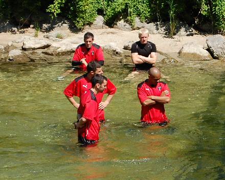 Cooling off in Obertraun