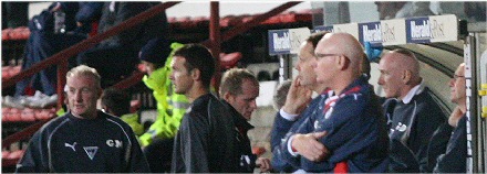 Bench Dunfermline v Raith Rovers