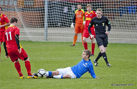 Preben Erland v Rangers U18s