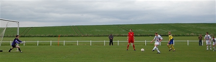 Harry McGregor scores from the spot in 58th minute