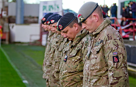 one minute silence pre kick off