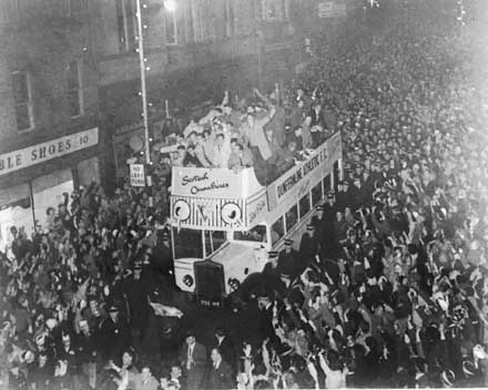 Scottish Cup in Dunfermline High Street