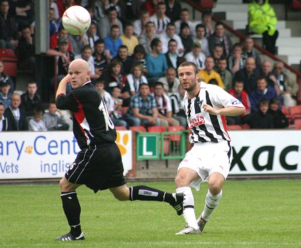 Simon Wiles on his Dunfermline debut