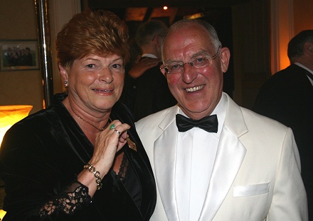 Cammy Fraser and his wife with Scottish Cup winners medal