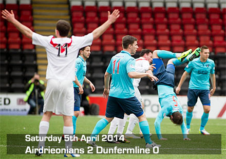 Airdrieonians 2 Dunfermline 0