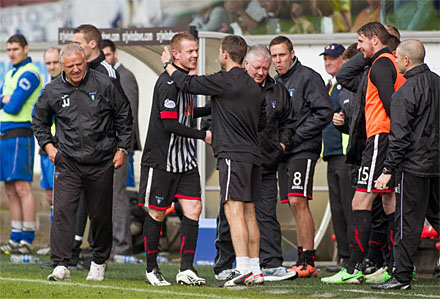 dug out v Stranraer