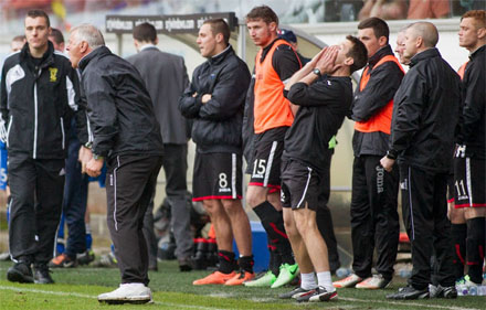 Dug out v Stranraer