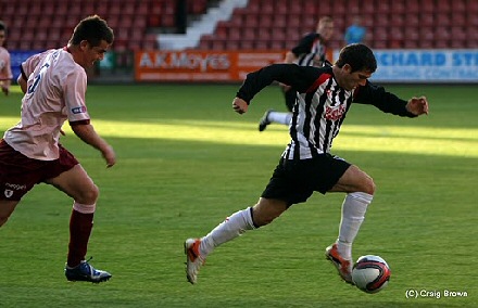 Liam Buchanan in Fife Cup v Raith Rovers