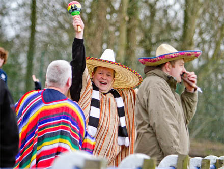 Pars fans at Stranraer