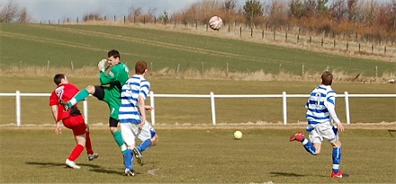 Conner Schivone scores v Morton U19s